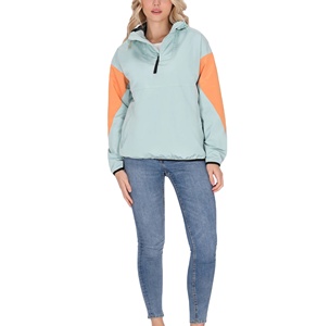 เสื้อแจ็คเก็ตกันลมสำหรับผู้หญิง ระบายอากาศได้ดี มีซับในตาข่าย ซิปด้านหน้า ชุดกีฬา สีพื้น ไนลอน เป็นมิตรกับสิ่งแวดล้อม เสื้อกันลมสำหรับฤดูหนาว - Product Image 3