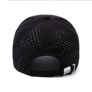 Casquette de sport de mode baseball imperméable 100% coton à 6 panneaux motif à pois avec logo personnalisé unisexe - Product Image 3