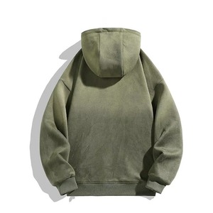 เสื้อฮู้ดพิมพ์ลายไล่เฉดสีแบบกำหนดเอง สไตล์วินเทจฟอกสี ผ้าหนา 100% คอตตอน เสื้อสเวตเชิ้ตแนวสตรีทแวร์ รับผลิตแบบ OEM - Product Image 3