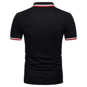 Polo de Manga Corta para Hombre de Alta Calidad, Personalizado, Verano, Casual, Diseño Sólido con Bloques de Color, Tejido de Punto, Última Moda - Product Image 4