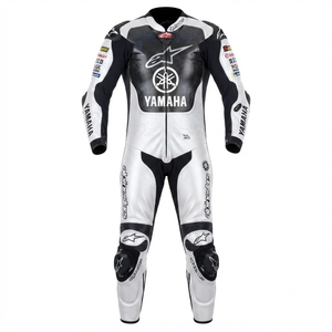Traje de Carreras MotoCP de Stefan Bradl, Traje de Cuero de Una Pieza Premium para Pista con Protectores Deslizantes, Mono/Traje OEM con Certificación CE - Product Image 1