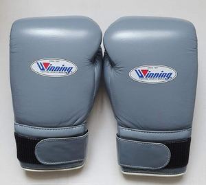 Made In Pakistan Wholesale Price Winning Gray Boxing <b>Gloves</b> <b>Lace</b> up Quality Genuine Leather Custom Made By Rockrush Industry - Product Image 4