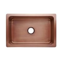 Évier de salle de bain en cuivre pur, finition martelée antique, taille personnalisée, évier de cuisine rustique en cuivre, double bac, fait main
