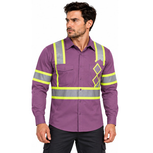 Chemises de travail haute visibilité EAZWEARS pour hommes – Vêtements professionnels, commande en gros, fournisseur de vêtements de travail, acheteur, usine, uniforme, approvisionnement, étiquette - Product Image 1