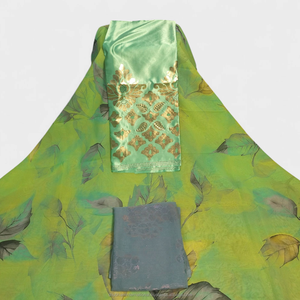 Tela Floral de Lujo Rosa Estampada con Diseño Suizo Dirac y Borde Bordado para Vestidos de Fiesta Somalíes - Product Image 3