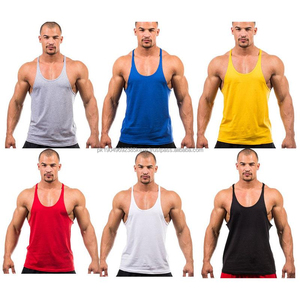 Débardeur de sport pour homme 100% coton Vêtements de fitness Impression personnalisée Meilleure conception Vêtements de travail - OEM Options de tailles plus grandes disponibles - Product Image 3