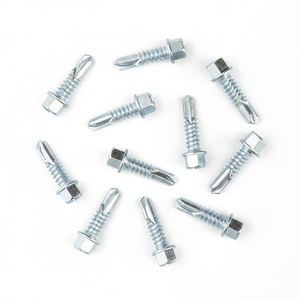 Weather-Resistant Stainless Steel Hex Drive <b>Screws</b> Class 8 Grade <b>Galvanized</b> Zinc Coated Self-Drilling Metric Fasteners - Product Image 6