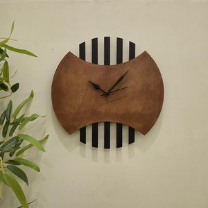 Modern Metal Quartz Analog <b>Wall</b> <b>Clock</b> Abstract Geometric Decorative Luxury Home Decor for Living Room <b>Bedroom</b> Entryway - Product Image 1