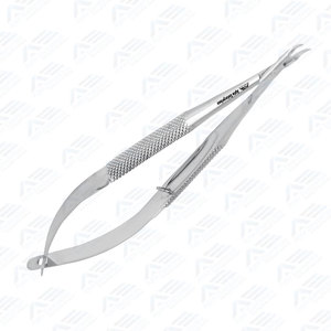 Instruments de microchirurgie fine, instruments médicaux de haute qualité, porte-aiguille micro-ophtalmique Barraquer courbé sans verrouillage, 13 cm (5 pouces) - Product Image 3