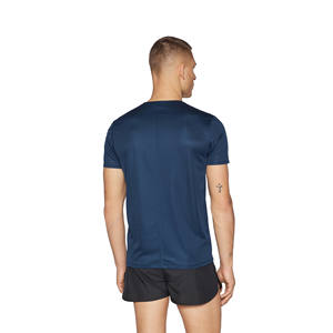 Men's Slim Fit O-Neck Short Sleeve Breathable Quick Dry Eco-Friendly Gym <b>T</b>-<b>Shirts</b> 95% Polyester <b>5</b>% Spandex Heat-Transfer Printed - Product Image 3