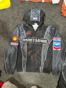 Custom Windbreaker Hoodie Men Nylon <b>Zip</b>-<b>Up</b> Vintage Washed Lightweight Windproof Waterproof Outdoor Jacket - Product Image 4