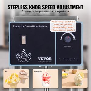 Frullatore Professionale per Gelato da 400W, 4200 Giri/min, in Acciaio Inox 304, con Regolazione Continua della Velocità - Product Image 4