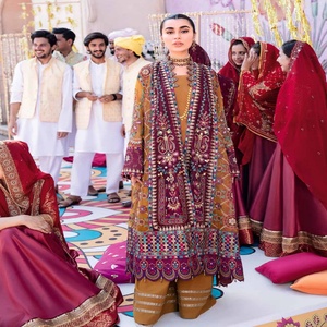 Luxury 3-Piece Chiffon Collection for Weddings & Festivals Elegant Jhoomro Suit Salwar Kameez Dresses Indian Pakistani Riaz Arts - Product Image 4