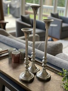 Golden Metal Candlestick Holder Handmade Customized Aluminium Candle Stand For Home & Event Decoration Christmas Candle Holders - Product Image 4