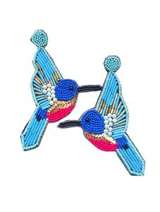 ต่างหูลูกปัดทำด้วยมือสีทองลายดอกไม้เหมาะสำหรับสวมใส่ในงานรื่นเริงการออกแบบของขวัญประจำวันจากอินเดีย - Product Image 2