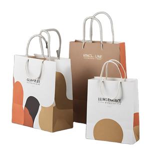 Bolsa de regalo de papel personalizada con asas, bolsa de papel, bolsas de agradecimiento para Boutique, Bolsas de Papel Kraft Al Por Mayor - Product Image 4