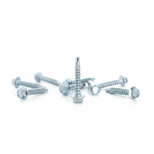 PDC Model 14 Hex Head Zinc Plated Carbon Steel <b>Screws</b> Coarse Thread Class 4.8 & 6.8 Inch Fasteners - Product Image 1