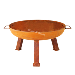 IRON/HR <b>RUST</b> <b>Top</b> Trending Iron Fire Pit Durable Freestanding Wood/Coal Burning Outdoor Heating for Patio Garden - Product Image 1