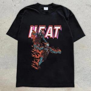 เสื้อยืดพิมพ์ลายการ์ตูนคุณภาพสูงสำหรับผู้ชายและผู้หญิง เสื้อยืดพิมพ์ลายพัฟฟ์ ผ้าฝ้าย สตรีทแวร์ เสื้อคู่เข้าชุด เสื้อผ้าอนิเมะใหม่ N - Product Image 2