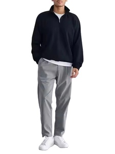 2026Custom <b>100</b>% Cotton Men's Solid Color Pullover Sweatshirt Custom Logo Front Regular Fit Spring All Season - Product Image 2