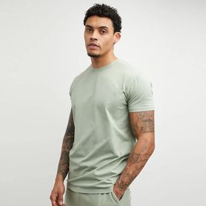 T-shirt homme 100% coton de haute qualité, coupe slim, impression par sublimation de logo personnalisé, séchage rapide, streetwear décontracté - Product Image 4