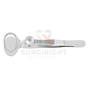 Forceps de Chalazion Desmarres, instrument chirurgical ophtalmique pour paupières, en acier inoxydable, certifié CE ISO, par Blush Surgical - Product Image 2