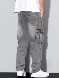 Pantalones Cargo Casuales de Trabajo con Múltiples Bolsillos de Moda Urbana para Hombre, Pantalones Vaqueros Cargo para Hombre, Fabricante de Pantalones Vaqueros Cargo para Hombre - Product Image 4
