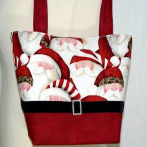 Bolso de mano de algodón de Navidad personalizado de alta calidad, patrón de letras de estilo liso de seda personalizado, promoción para EE. UU. - Product Image 3