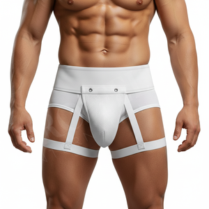 Pro Felt Custom Protective Groin Guard for Men Sports Jockstrap Cup with Elastic Straps Breathable Mesh MMA Boxing Hockey Pads - Product Image 4