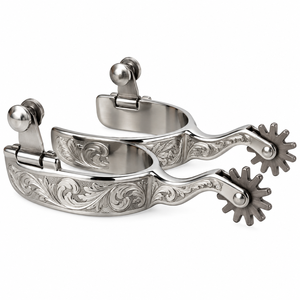 Espuelas de Equitación Elegantes para Jinete del Oeste, para Botas de Vaquero, Productos Ecuestres de Calidad - Product Image 4