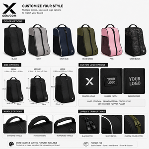 Bolsa Deportiva Impermeable Unisex X, de Nailon, con Asa Suave, Cierre de Cremallera, Bolsillo Lateral de Malla, Múltiples Colores Disponibles, OEM ODM - Product Image 5