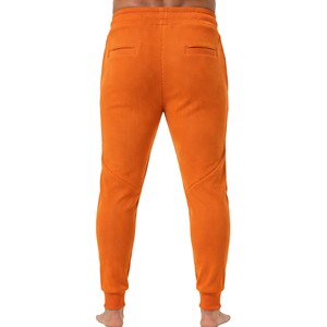 Pantalones de punto gofrado premium para hombre, corte ajustado, estilo casual, jogger, tela texturizada, cintura elástica con cordón, parte inferior personalizada, para hombre - Product Image 4