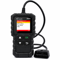 RG OBD2 Pemindai Diagnostik Mobil Pembaca Kode Layar LCD Warna Hitam Kompatibilitas Universal untuk Semua Merek Kendaraan USB