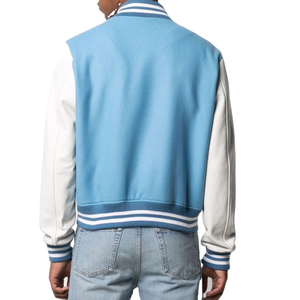 OEM Unisex Stylish Varsity <b>Jacket</b> For High Quality Canvas Stand Collar Custom Logo Latest Fashionable Design Varisty <b>Jacket</b> - Product Image 5