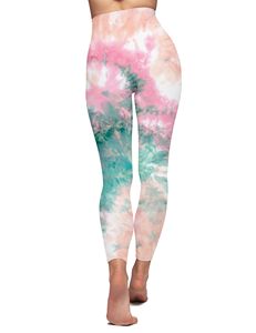 Trendy New Tie Dye Scrunch Butt <b>Leggings</b> For Women Workout High Waist Elastic Soft Tights Yoga Pants Spandex/<b>Nylon</b> Eco-Friendly - Product Image 3