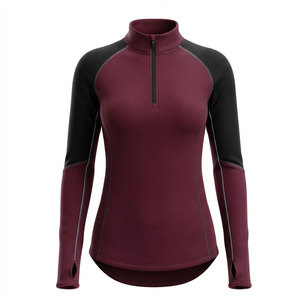 Camisetas térmicas premium para mujer, ligeras, de manga larga, capa base, que absorben la humedad, elásticas, para actividades al aire libre y fitness. - Product Image 1