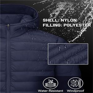 Veste d'hiver matelassée de luxe en polyester à carreaux pour hommes, style OEM, vente en gros - Product Image 6