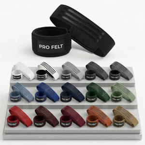 Sangles de levage en coton à faible MOQ, prix abordable, avec support de poignet rembourré pour haltérophilie, powerlifting et entraînement en salle de sport - Product Image 1