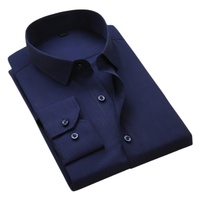 Kemeja Kasual Pria Anti-Kerut Bernapas Ramah Lingkungan Cepat Kering Logo Kustom 100% Katun 220g Broadcloth Harga Premium
