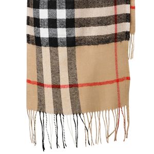 Écharpe en cachemire jacquard 100% imprimée à l'écran, écologique, tricotée pour l'hiver, pour femmes et hommes, avec longues franges, écharpe à carreaux personnalisée pour hommes - Product Image 5