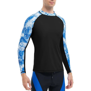 Chemise de surf anti-bactérienne respirante et écologique à manches longues pour homme, chemise de compression BJJ avec protection UPF50+ à séchage rapide - Product Image 4