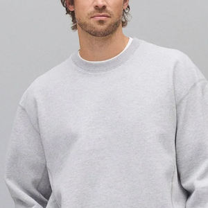 Sweat-shirt pour homme de haute qualité, design hivernal, prix abordable, col rond, service OEM, conception avec logo personnalisable, création 2026 - Product Image 2