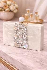 Bolso de Mano de Resina Personalizado y Decorado, Bolso de Noche de Resina Hecho a Mano de Lujo, Bolso de Mano de Resina de Moda para Reventa en Boutiques - Product Image 5