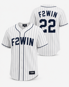 F2WIN เสื้อเบสบอลชายลายทางแขนสั้นเอวยางยืดระบายอากาศแห้งเร็วโพลีเอสเตอร์ 100% ชุดกีฬาขนาดผู้ใหญ่ - Product Image 2