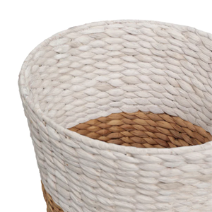 Eco-friendly Water Hyacinth Trash Can, Biodegradable Woven Waste <b>Bin</b>, Natural Wastebasket for Bathroom,Vietnam Wholesale Supply - Product Image 4
