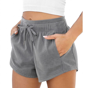 Comfortable Breathable Eco-Friendly French Terry <b>Athletic</b> Jogger Shorts for Ladies Summer Sweat Custom Shorts - Product Image 6