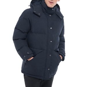 Men's Hooded Puffer Jacket Plain Dyed Custom Design <b>Winter</b> <b>Quilted</b> Padded Breathable Waterproof Outerwear - Product Image 2