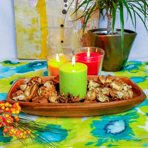 Vente en gros usine – Bol en bois naturel de style américain, éco-responsable et fait main, avec un design élégant à grain de bois, idéal pour les fêtes - Product Image 4