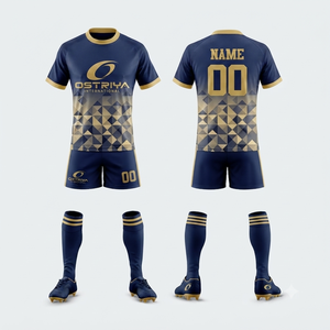 Uniforme de Rugby Sublimado Marrón Sólido Unisex Ostriya International, Cuello Redondo, Manga Corta, Transpirable, Poliéster, Secado Rápido - Product Image 3