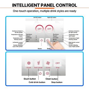 Máquina Comercial de Granizados de Acero Inoxidable de 12L/3.17 Galones con un Solo Tanque y Modos de Congelación para Margaritas y Bebidas Congeladas - Product Image 4